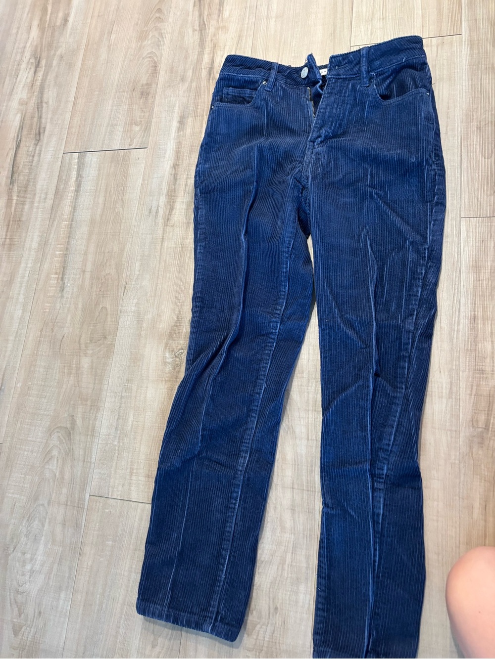 PacSun Navy Blue Corduroy Straight-Leg Jeans